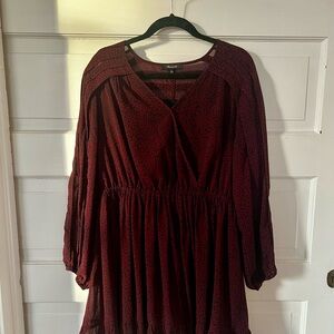 Madewell (Re)sourced Georgette Faux-Wrap Mini Dress